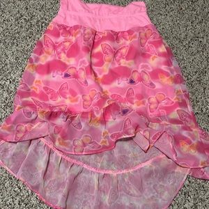 Faded glory pink butterfly skirt